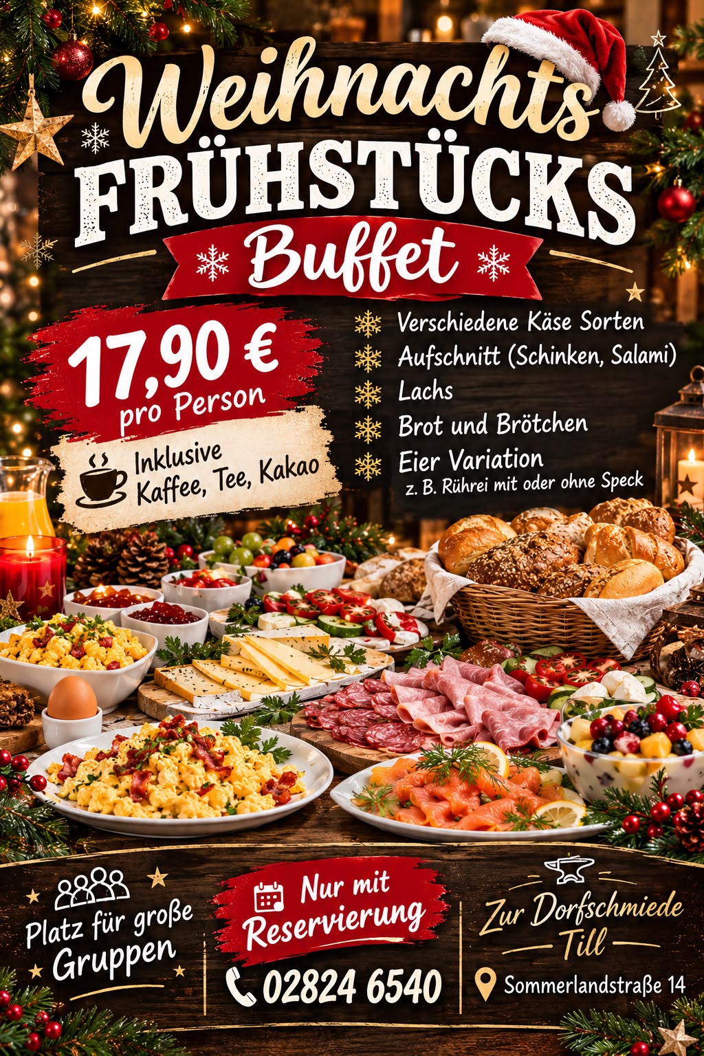 Weihnachtsfrühstück in der Dorfschmiede